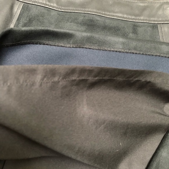 Loft Sz 6 Vegan Leather & Suede Skirt EUC - Picture 6 of 9